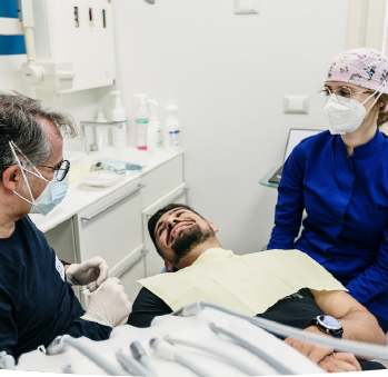 Studio dentistico La Scala e paziente